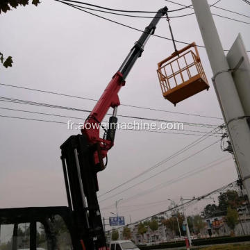 Grue montée sur navire marin de bateau de bateau de voiture de chariot élévateur pour la conception de flèche de levage de mini grue à vendre